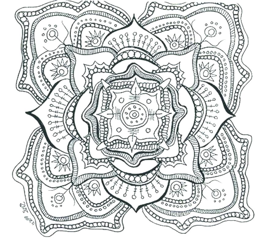 850x776 Printable Abstract Coloring Pages The Meditation Coloring Book