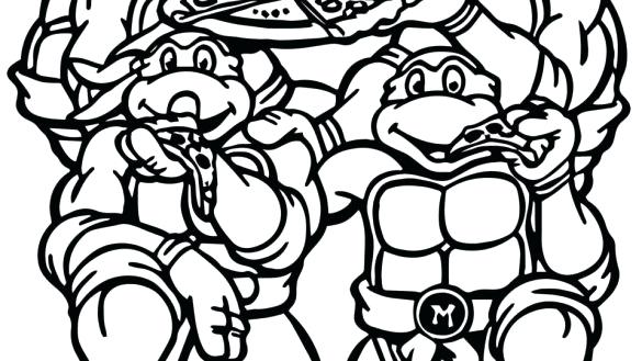 585x329 Turtle Coloring Book Coloring Pages Turtle Ninja Medium
