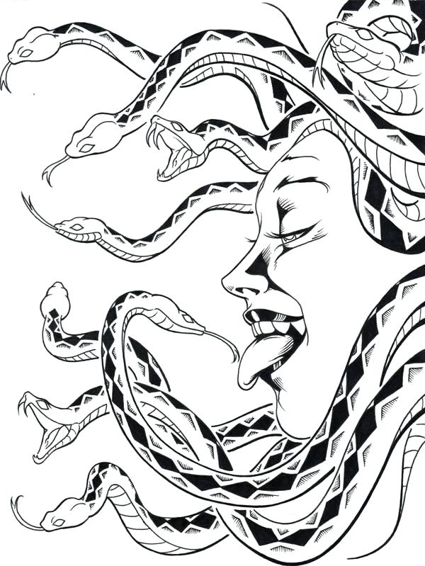 600x799 Stunning Ancient Greece Coloring Pages Full Size Of Medusa