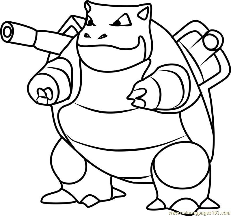 800x748 Pokemon Coloring Pages Blastoise Mega Blastoise Coloring Page