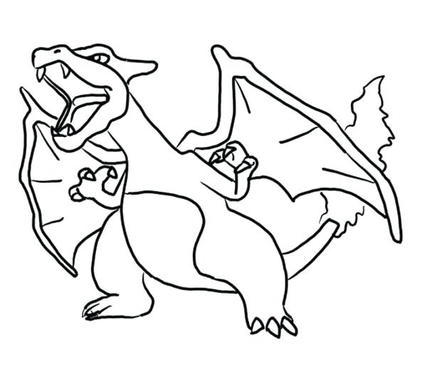 600x526 Charizard Coloring Page Coloring Pages Coloring Pages For Kids