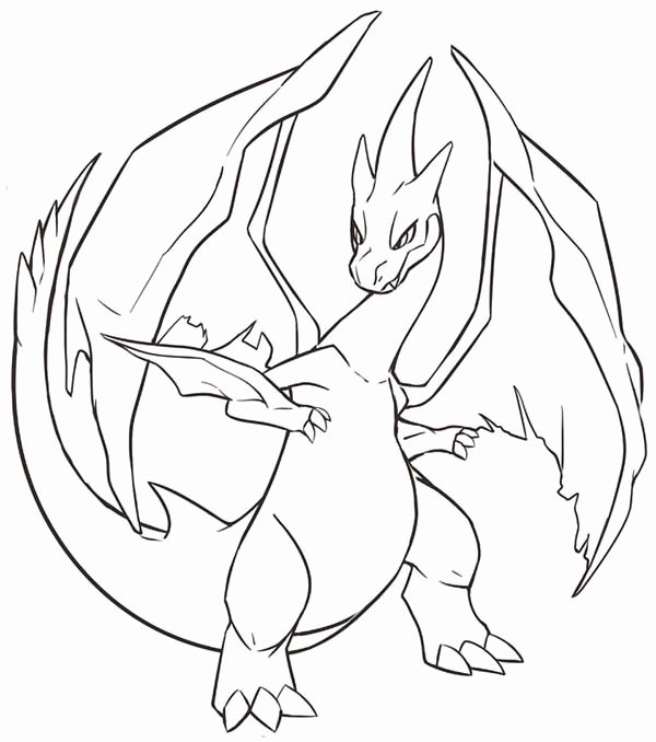 600x678 Mega Charizard X Coloring Page Photos Mega Pokemon Charizard