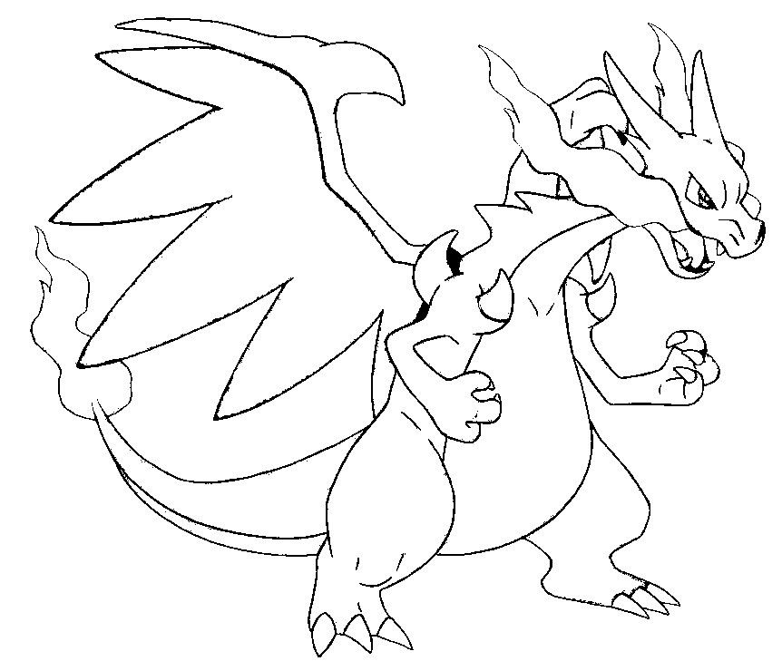 862x729 Mega Pokemon Printable Coloring Pages Coloring Page Mega Evolved
