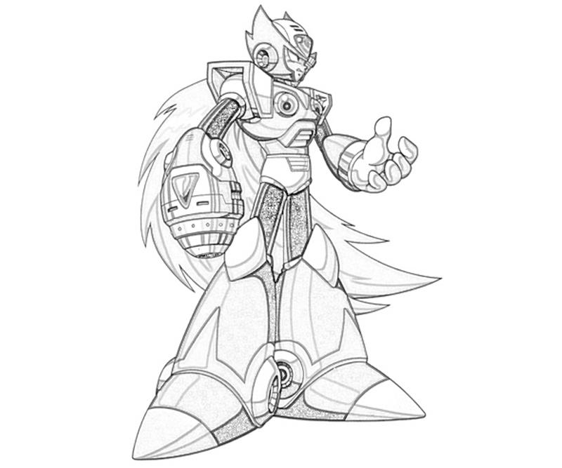 800x667 Megaman X Coloring Pages