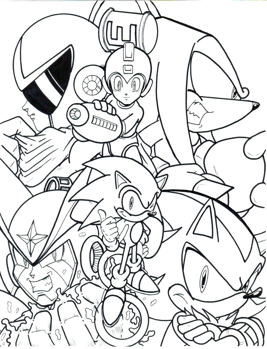 900x1175 Coloring Page Mega Man Coloring Pages Printable High Quality