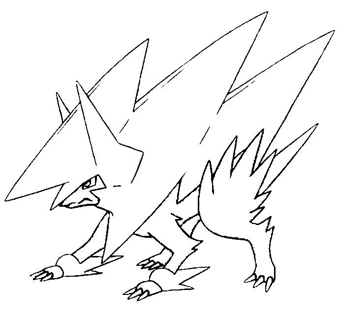 687x650 Mega Pokemon Printable Coloring Pages Coloring Page Mega Evolved
