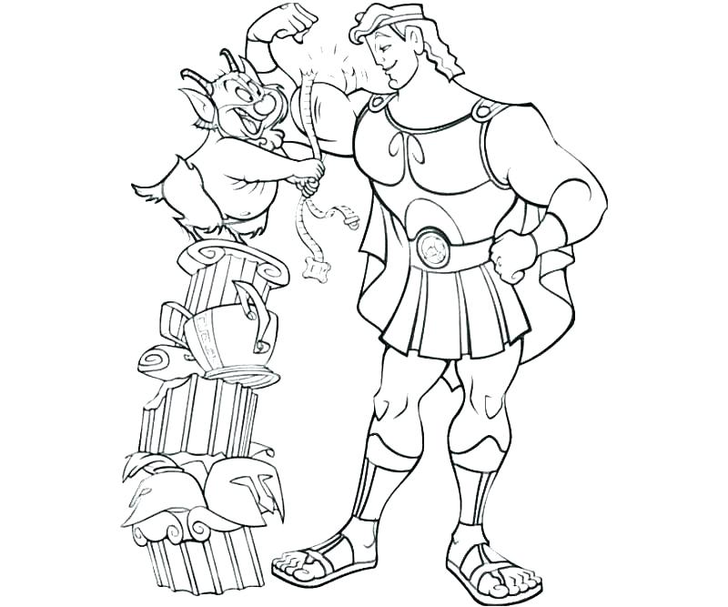 800x667 Hercules Coloring Pages The Great Cartoon Coloring Pages Hercules