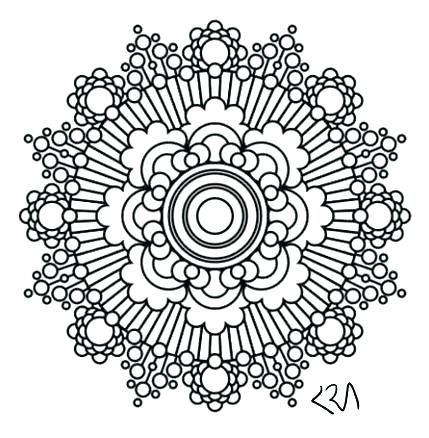 429x438 Henna Coloring Pages Free Of Pattern With Elephant