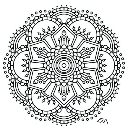 433x445 Henna Coloring Pages Tics Coloring Mandalas For Adults