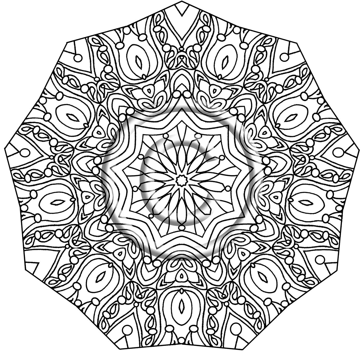 The best free Mehndi coloring page images. Download from 70 free ...