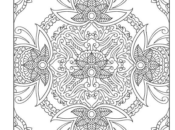 575x425 Mehndi Coloring Pages Mehndi Coloring Page Coloring Home