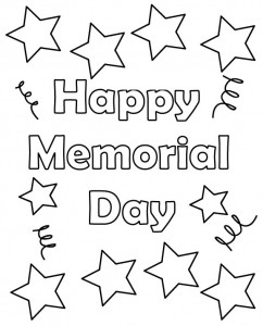 242x300 Memorial Day Coloring Pages Printable