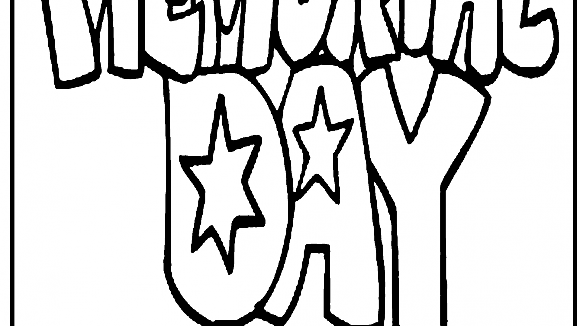 1920x1080 United States Patriotic Holidays Coloring Pages In Memorial Day