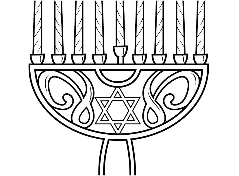 827x609 Hanukkah Coloring Pages