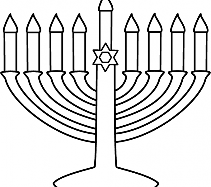 678x600 Menorah Coloring Page Menorah Coloring Page Best Coloring Pages