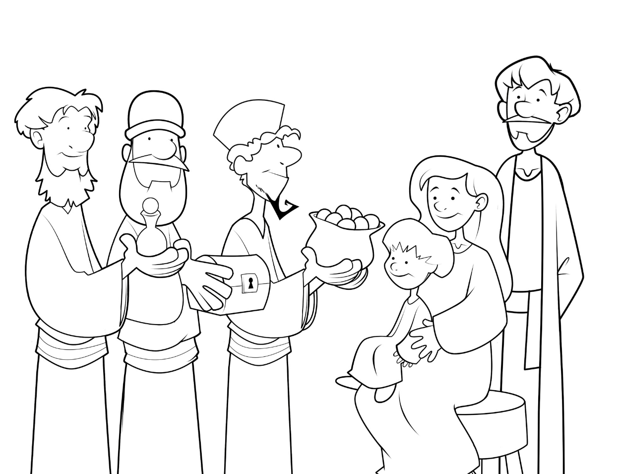1250x955 Three Wise Men Coloring Pages
