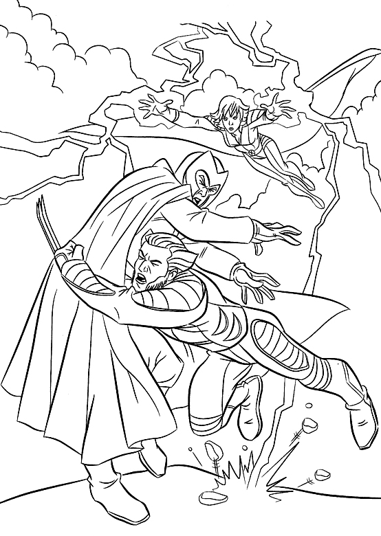 554x780 Edgy X Men Coloring Pages Deviant Art