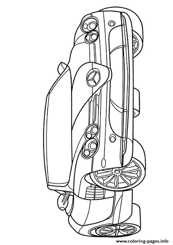 595x842 The Mercedes Car Coloring Pages Printable