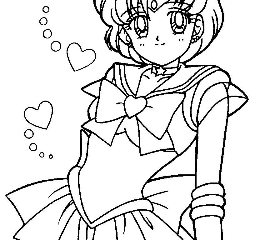 832x768 Sailor Moon Coloring Pages Mercury Coloring Pages Sailor Moon