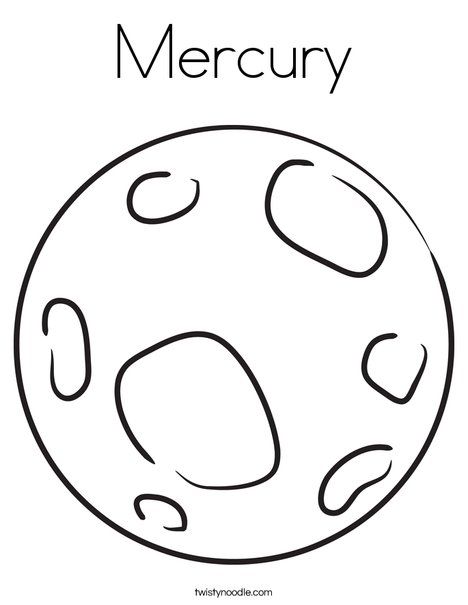 468x605 Mercury Coloring Page