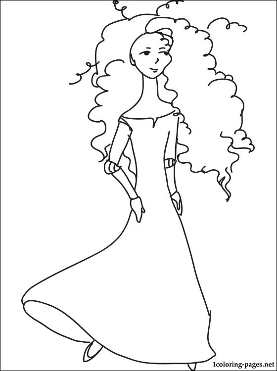 560x750 Princess Merida Brave Coloring Page Coloring Pages