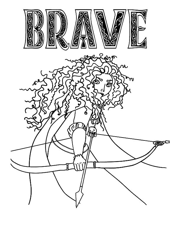 600x776 Princess Merida In Brave The Movie Coloring Pages Color Luna