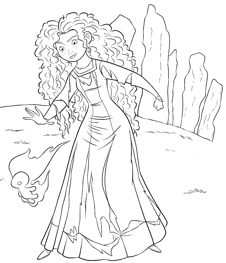 952x1109 Brave Coloring Pages Princess Merida Coloring Pages For Kids