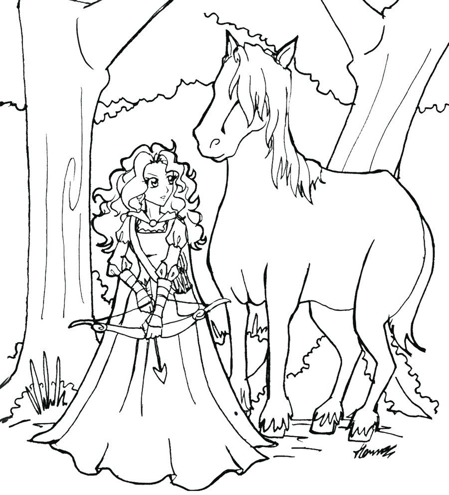 900x992 Free, Printable Merida Coloring Pages, Merida Activity Sheets