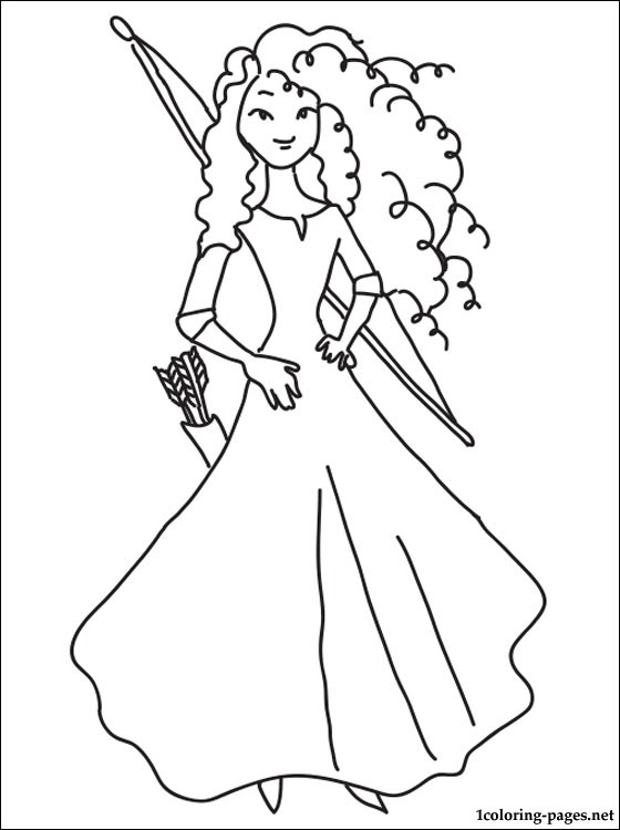 560x750 Princess Merida Coloring Page Coloring Pages