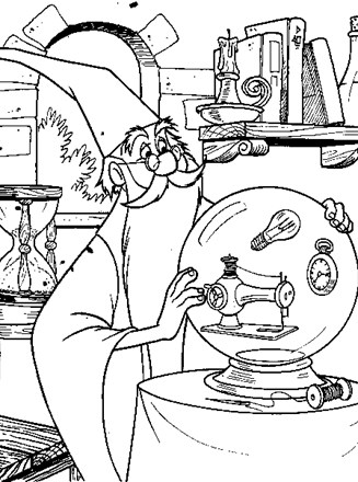 327x440 Sword In The Stone Coloring Page