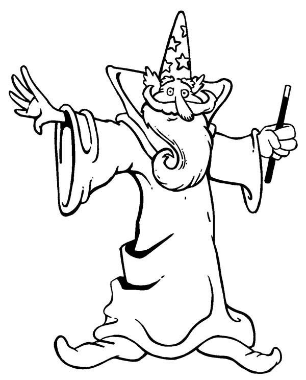 600x744 Wizard Coloring Pages Cartoon Of Merlin The Wizard Coloring Pages