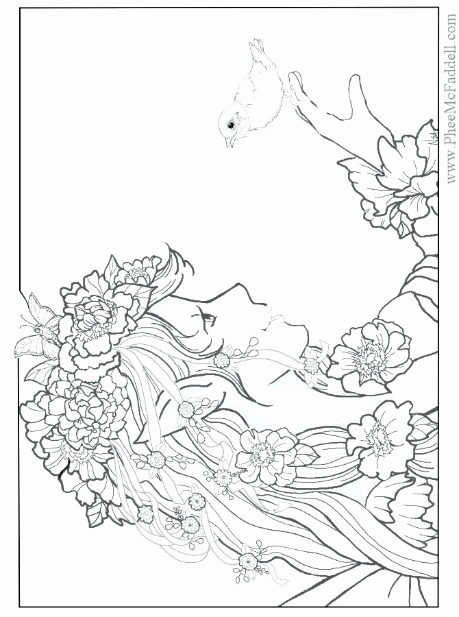 670x900 Adult Coloring Pages Mermaid Image Best Free Fairy Coloring Pages