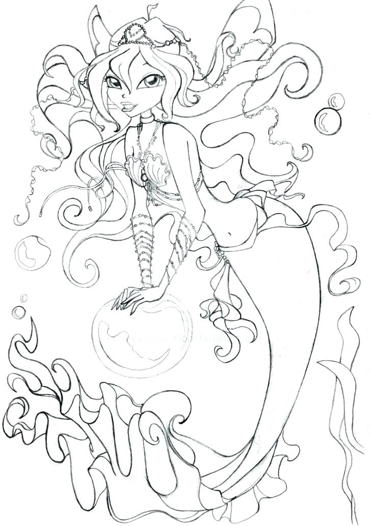 726x1032 Anime Mermaid Coloring Pages Coloring Pages Of Mermaids Anime