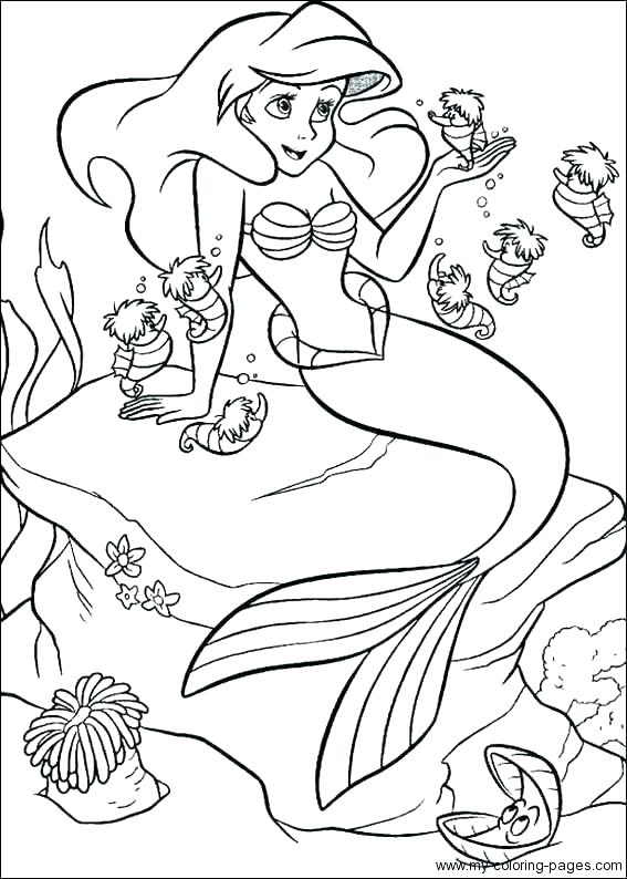 567x794 Cool Printable Ariel Coloring Pages Picturesque Design Printable