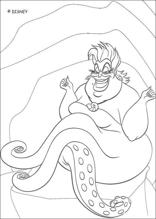 607x850 Ursula Little Mermaid Coloring Pages Many Interesting Cliparts