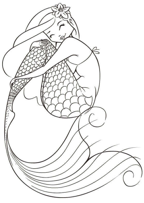 595x842 Stunning Mermaid Coloring Pages