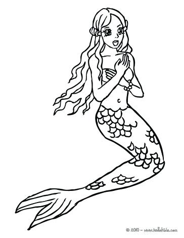 364x470 Mermaid Coloring In Best Mermaid Coloring Page Print The Little