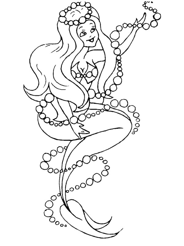 600x800 Kids N Coloring Pages Of Mermaid