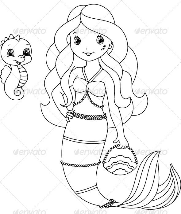 590x700 Mermaid Coloring Pages Coloring Pages For Kids