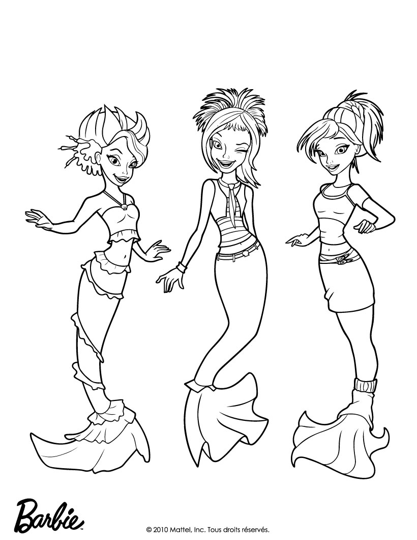 820x1060 Barbie In A Mermaid Tale Coloring Pages Merliah Baby With Mermaids