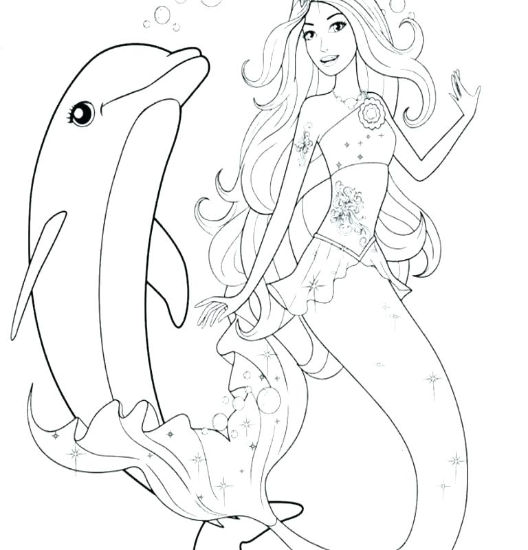 768x800 Mermaid Coloring Pages Free Free Barbie Mermaid Coloring Pages