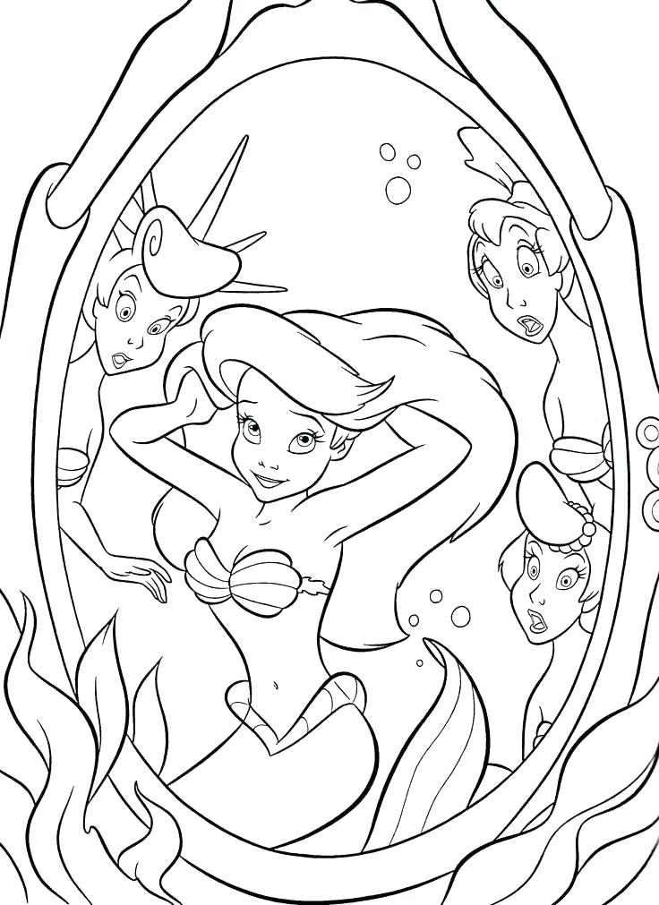 736x1011 Princess Coloring Pages Online Coloring Pages Online Mermaid