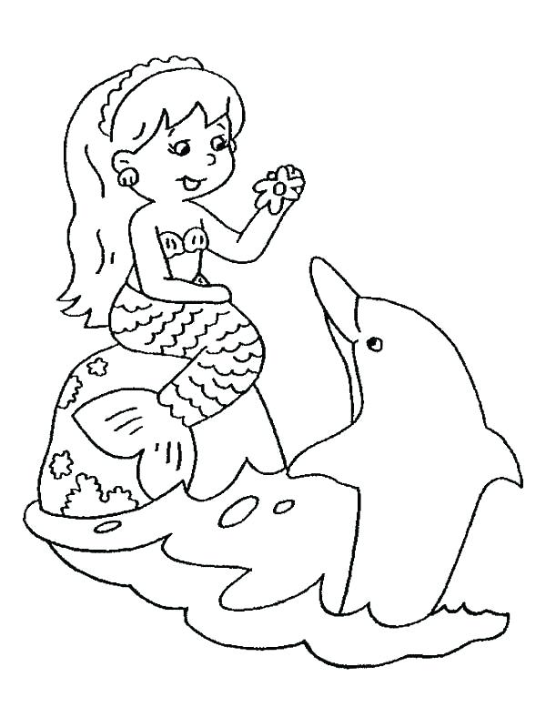 600x800 Mermaid And Dolphin Coloring Pages Mermaid And Dolphin Coloring