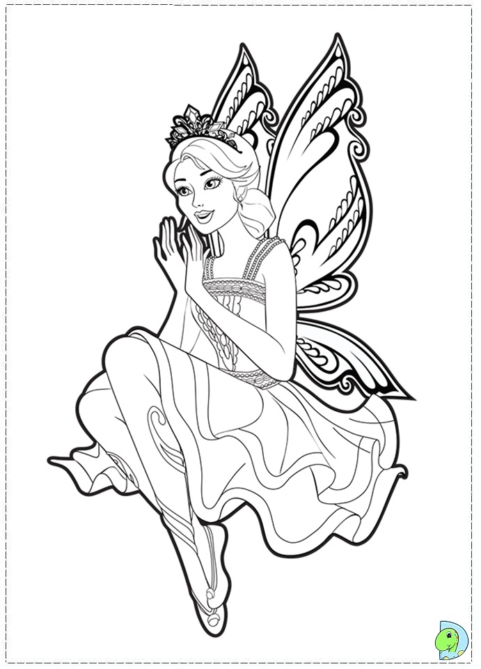 691x960 Barbie Fairy Princess Coloring Pages Fairies Fairy
