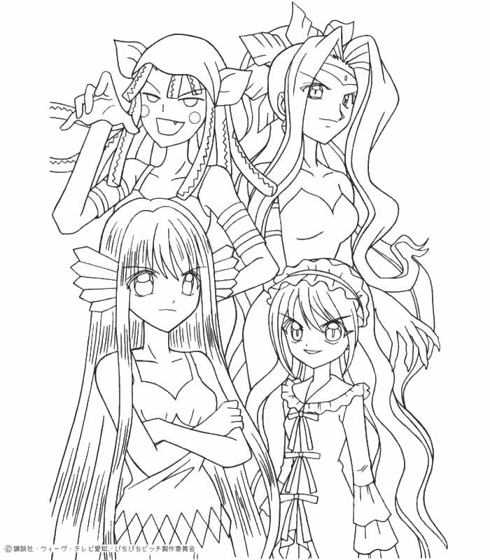 700x800 Mermaid Melody Coloring Pages