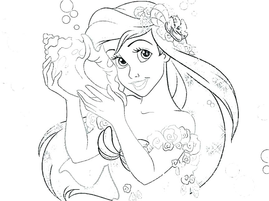 863x647 Mermaid Princess Coloring Pages Princess Coloring Little Mermaid
