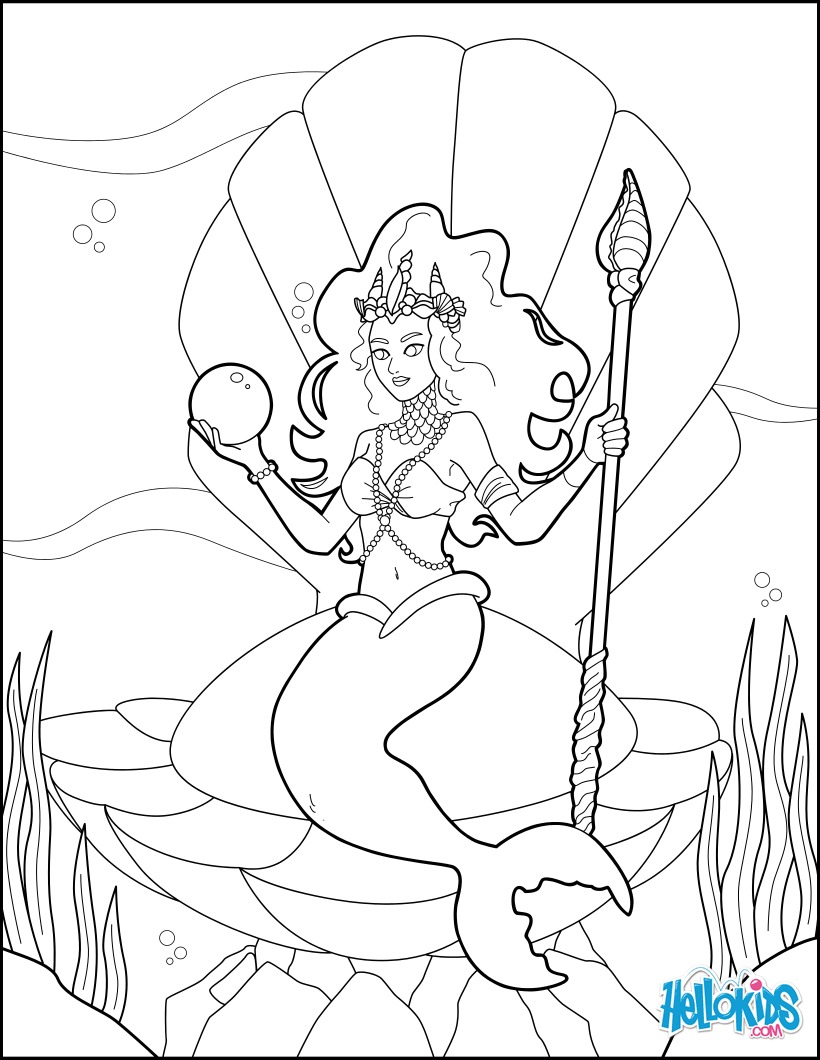 820x1060 Mermaid Princess Coloring Page More Original And Princess