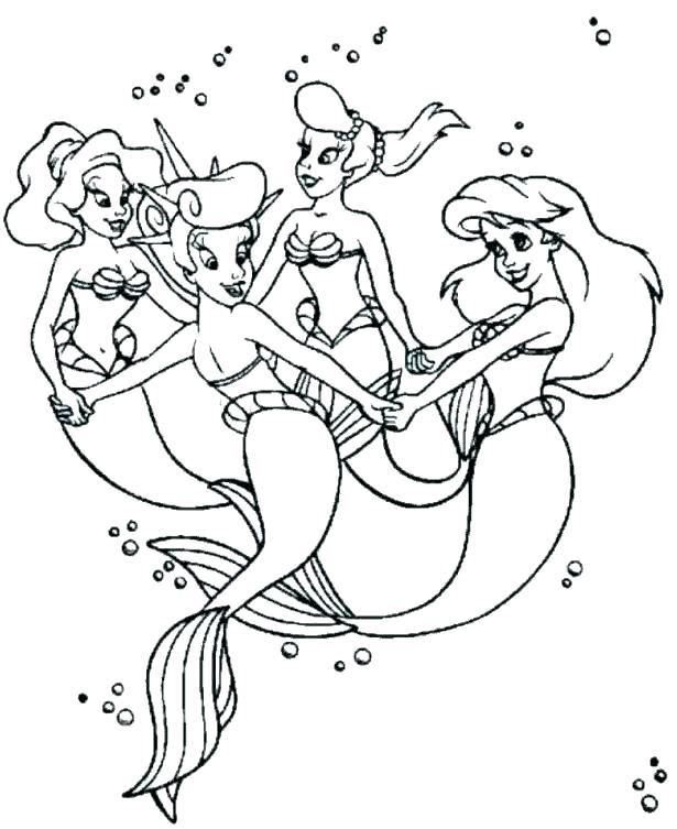 615x753 Mermaid Tail Coloring Pages Free Little Mermaid Coloring Pages