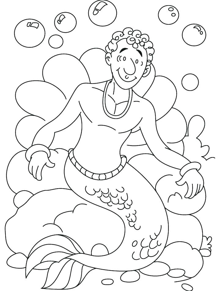 720x954 Merman Coloring Pages Crafty Merman Coloring Pages For Kids