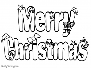 300x225 Free Printable Christmas Coloring Pages For Kids